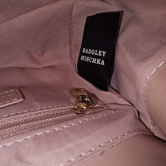 Badgley Mischka Purse Blush Colored NWT - Picture 4 of 9